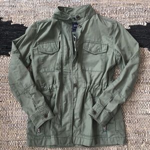 Army green cargo jacket
